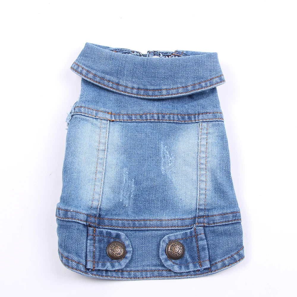 PawVibe Denim Jacket – Cool & Comfy Jean Style for Trendy Pups